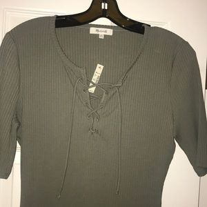 NWT Olive Madewell ribbed bodysuit